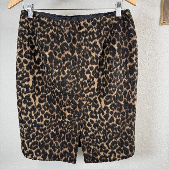 Women's Talbots Leopard Animal Print Straight Pencil Skirt Size 8 Petite - Picture 6 of 8